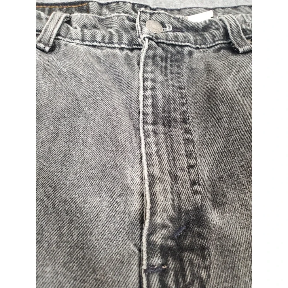 VINTAGE Levi's 550 Orange Tab Jeans Fits 36x31 Mens Black Relaxed Fit 90s Faded